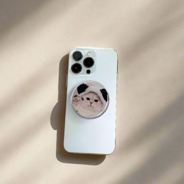 Panda Cat Phone Grip
